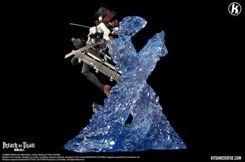 Statuette Kitsune - Attaque Des Titans - Mikasa Ackerman 39 Cm